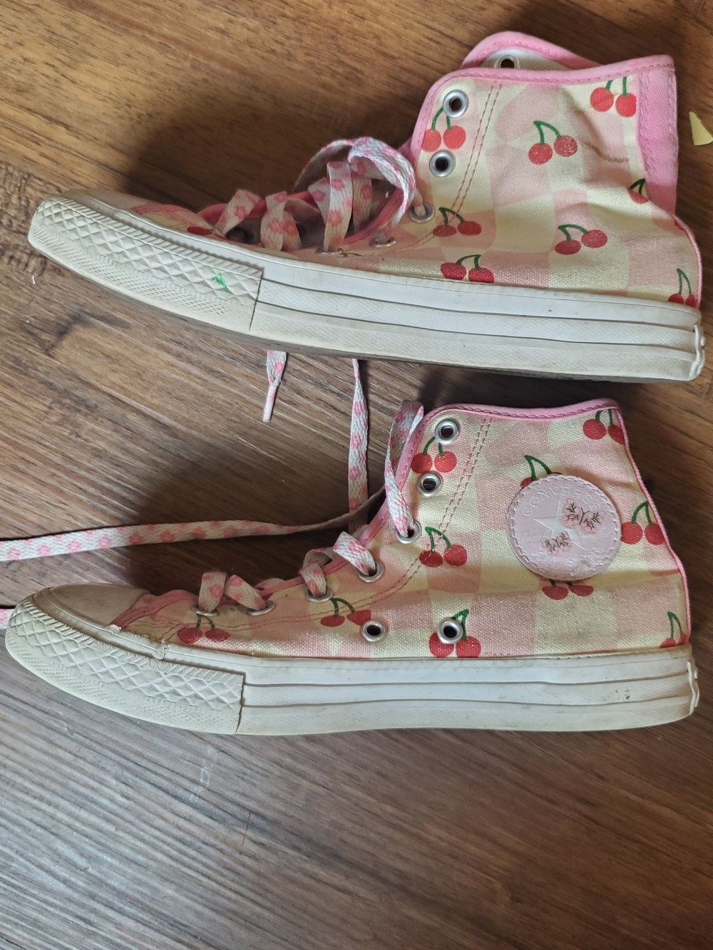 Converse Chuck Taylor Pink Cherry Print High-Top Sneakers